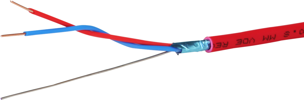 Câble détection incendie FE180 E30-E90 1×2×0.8+1×0.8 rouge