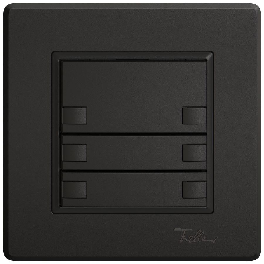 Pulsante KNX RGB INC EDIZIO.liv SNAPFIX® sensore temp.s.LED 6× com.1T ne