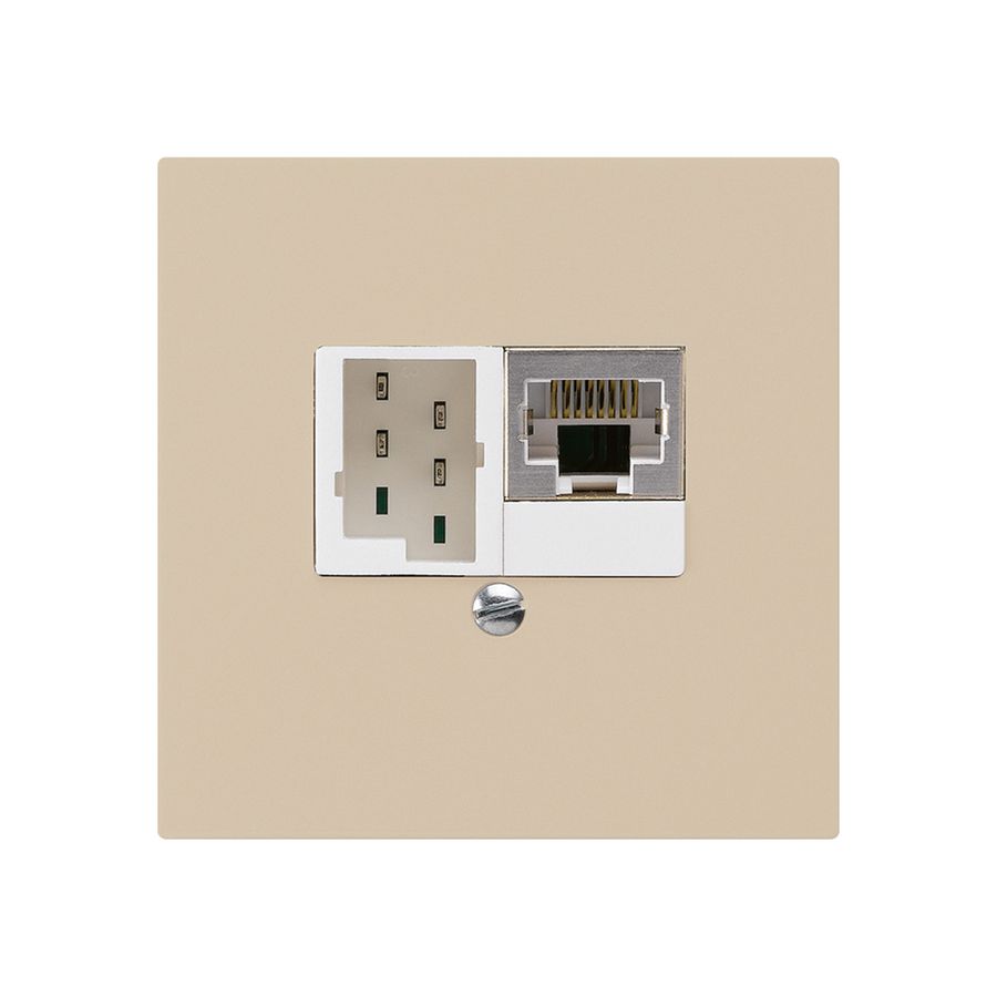Boîte ENC kallysto 1×RJ45s+1×TT83 beige