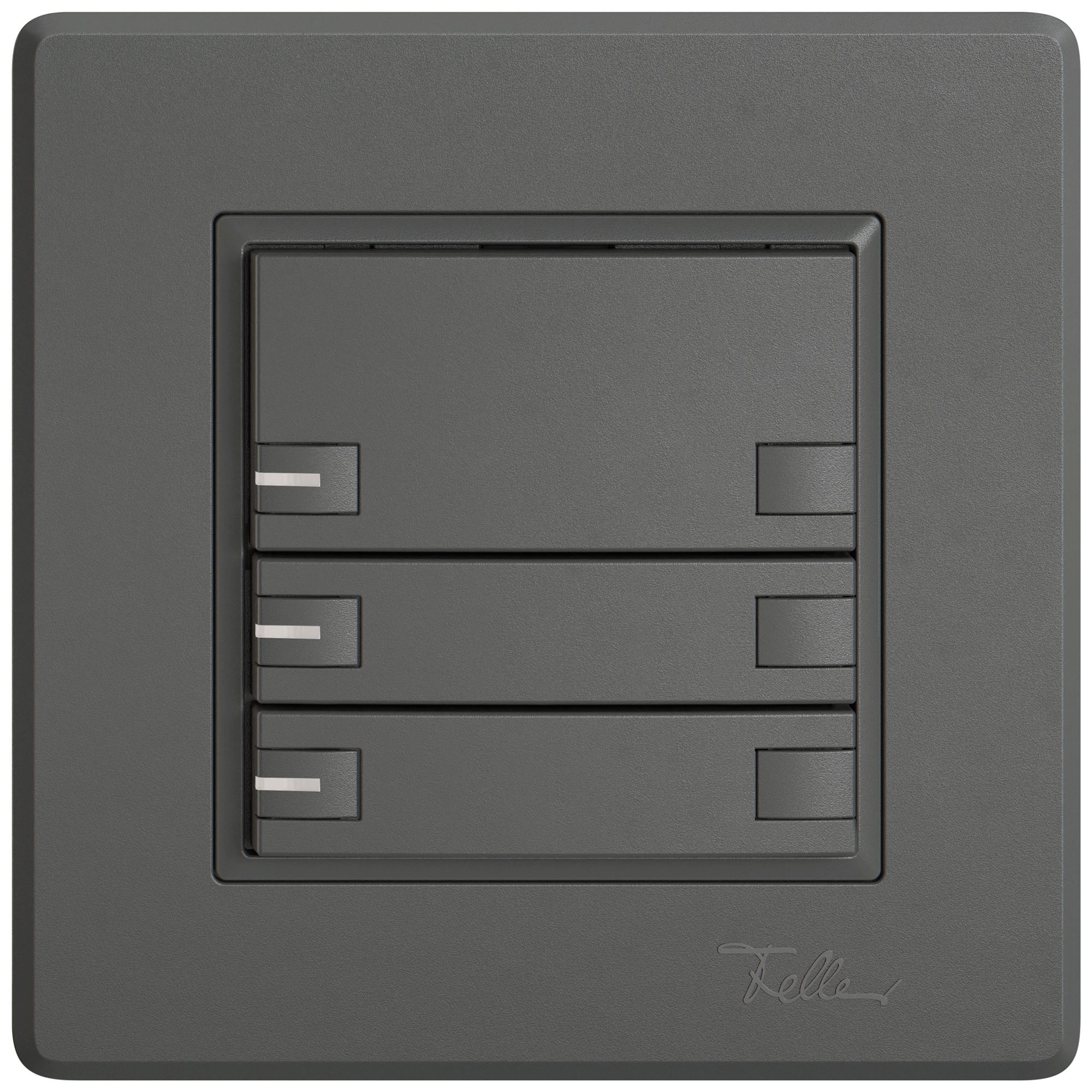 Poussoir universel ENC EDIZIO.liv UNI SNAPFIX® 12…48V a.LED bleu 3× comm.2T grf