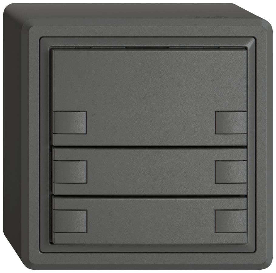 AP-Universaltaster EDIZIO.liv UNI SNAPFIX® 12…48V o.LED 6× 1-Tbed.dgu