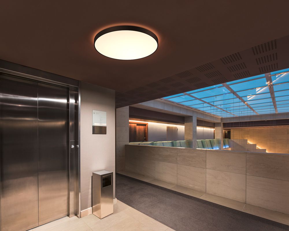 Plafonnier LED SLV MEDO 90 CORONA CL DALI 78W 10225lm 3000/4000K Ø900mm noir