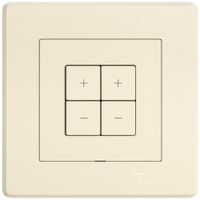 UP-Nebenstelle Dimmer EDIZIO.liv Wiser SNAPFIX® 2 Kanal 4 Tasten WLAN cr