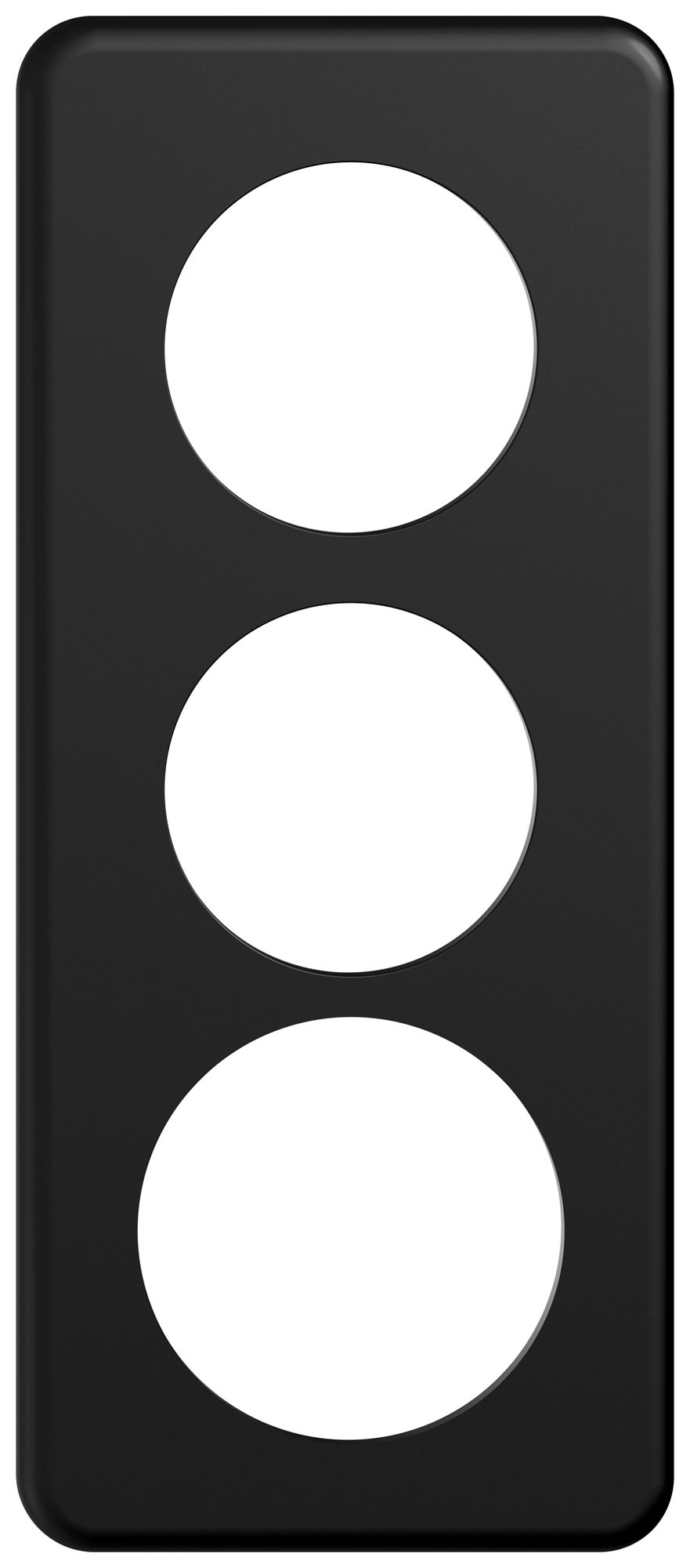 UP-Abdeckplatte STANDARDdue SNAPFIX® 3×1/1×3 2×Ø50 1×Ø58 90×210mm sz