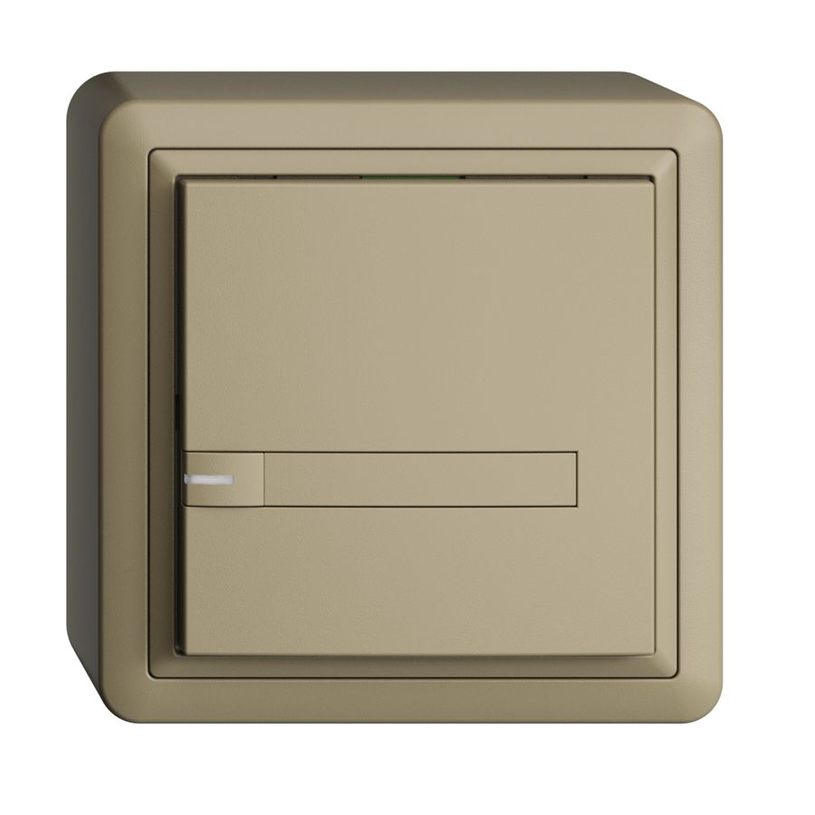 AP-KNX-Taster RGB EDUE, 250mW, m.RGB-LED, m.Papier., 1×Taste, 1×Tastenb., sa