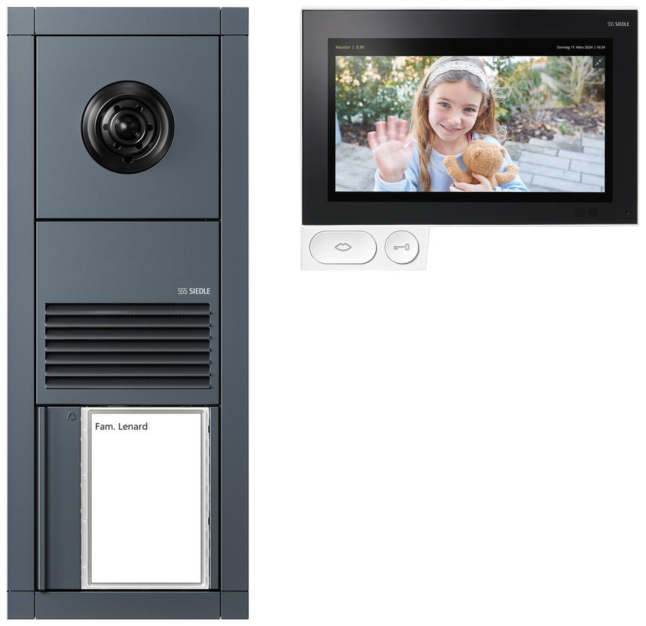 Kit INC vidéo Siedle Vario 1 système bus blanc