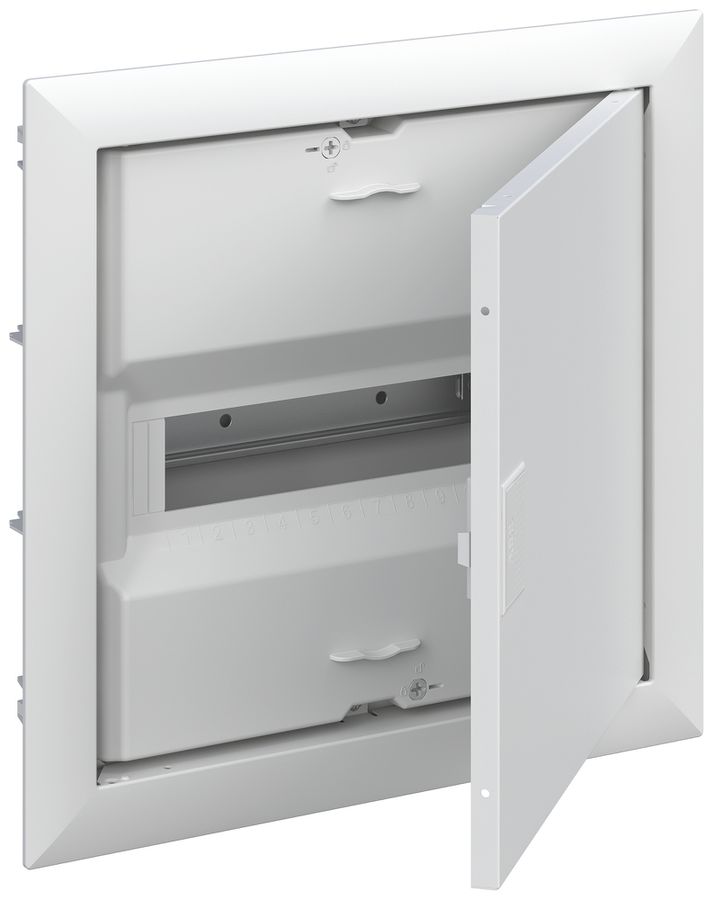 UP-Kleinverteiler ABB UK612N2 1-reihig 12TE mit Tür, weiss