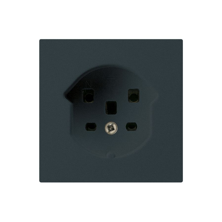 Steckdose HA kallysto Typ 25 mit Steckklemmen schwarz