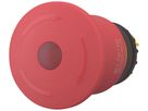 Poussoir à champignon Eaton M22-PVLT45P rouge Ø45mm haut IP67/IP69K lumineux