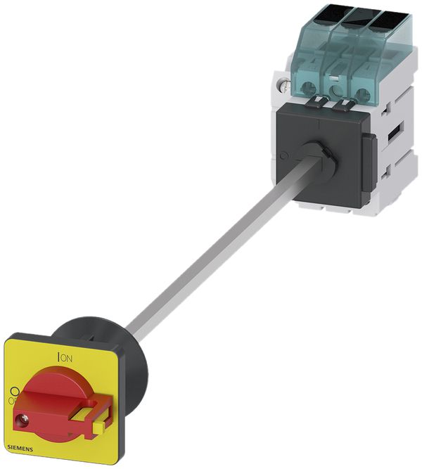 Interrupteur de charge Siemens SENTRON 3LD3 sol 40A 3L +1F/1O 48×48mm ro/jn