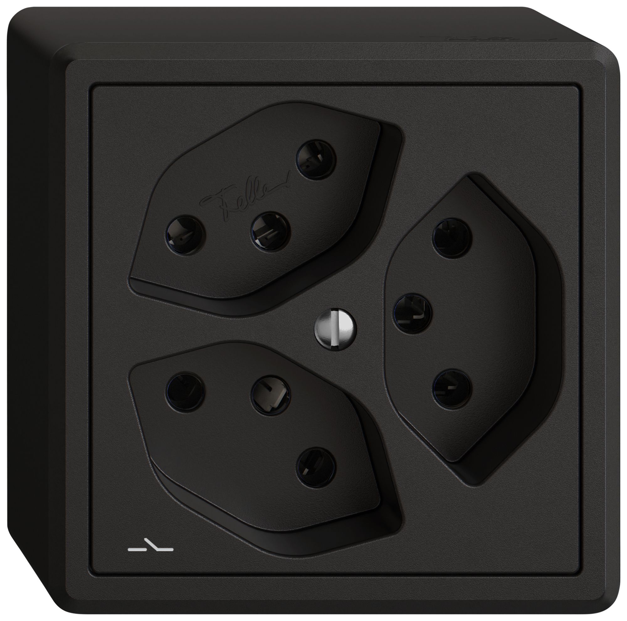 Prise AP EDIZIO.liv SNAPFIX® 3×T13 1×S no