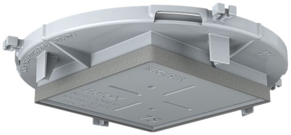 Frontteil HaloX 100 für Sichtbeton Deckenausschnitt 75×75mm