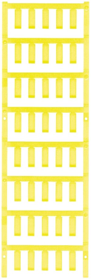 Marqueur d'appareil Weidmüller MultiCard ESG auto-adhésive 17×6mm PA66 jaune