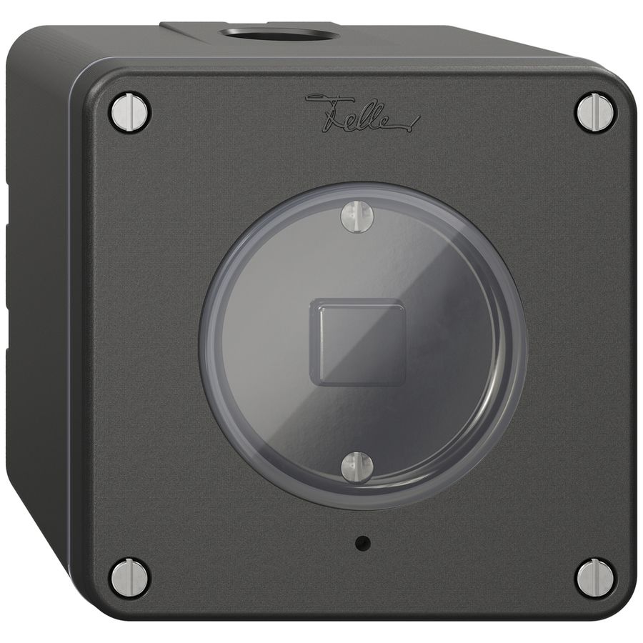 AP-Druckschalter 1K/1T NEVO Wiser schwarz