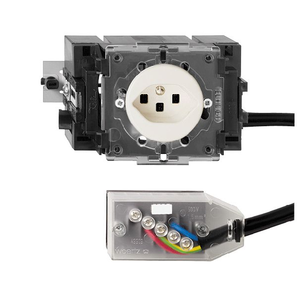 Prise INC FH T23 L3 blanc 49…69mm pour câble plat Technofil