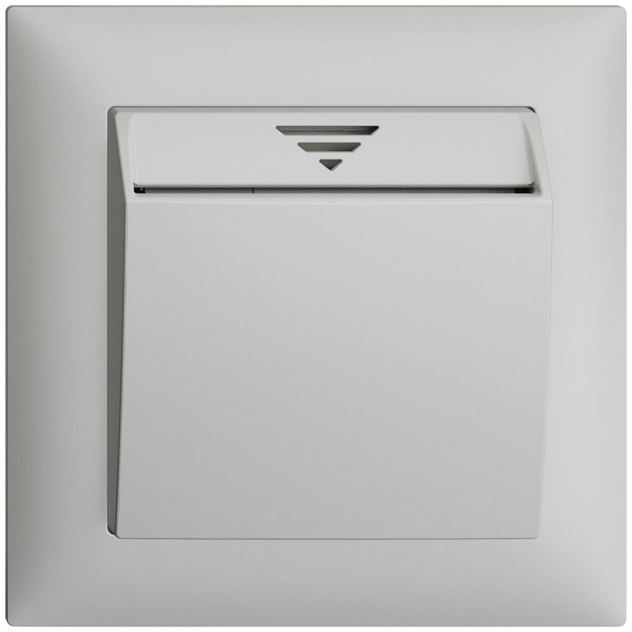UP-KNX Hotelcard 1P EDIZIOdue hellgrau