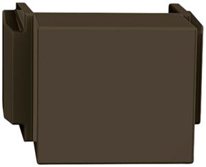 Blindabdeckung Feller für Anschlussmodul R&M Kat.5e/6 umbra