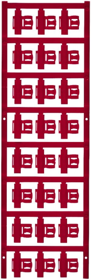 Leitermarkierer Weidmüller MultiCard SFC für Ø4…6mm 21×9.3mm PA66 rot