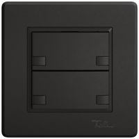 Poussoir universel ENC EDIZIO.liv UNI SNAPFIX® 12…48V s.LED 2× comm.2T no