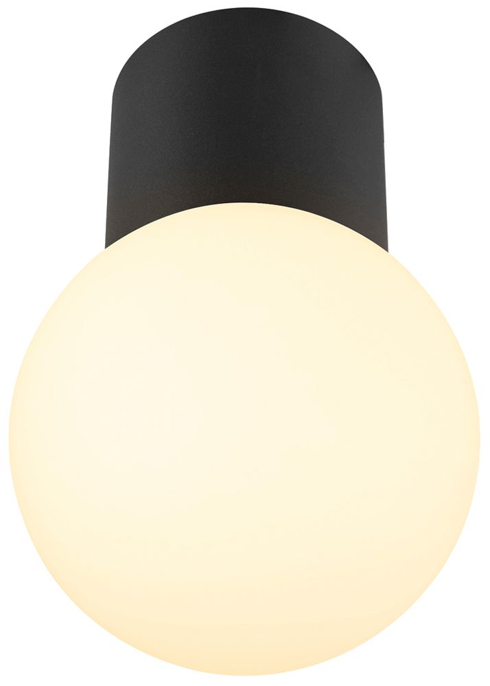 Plafoniera SLV VARYT E14 1×6W IP44 REG Ø76×80mm nero