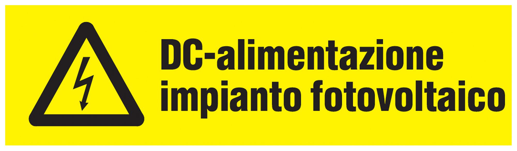 Etichetta Plica EET UV SO IT: DC-alimentazione impianto fotovoltaico