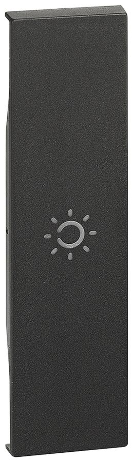 Cache de touche Living Now 1 module illuminable avec symbole lumière noir