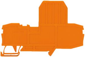 Plaque de fermeture WAGO pour borne de sécurité 2mm fort gris