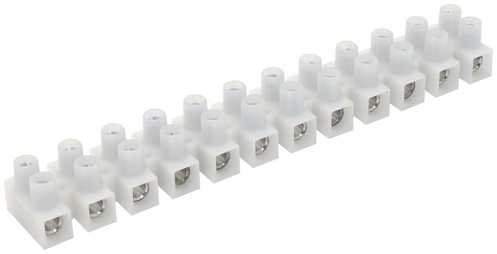 Euroklemmleiste 6…16mm² 12-polig weiss