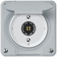 Interruttore a chiave robusto interruttore 2×1 polo 16A 250V 86×86mm grigio