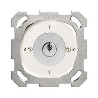 UP-Drehschalter FH 3/1P weiss mit Sicherheitsschloss