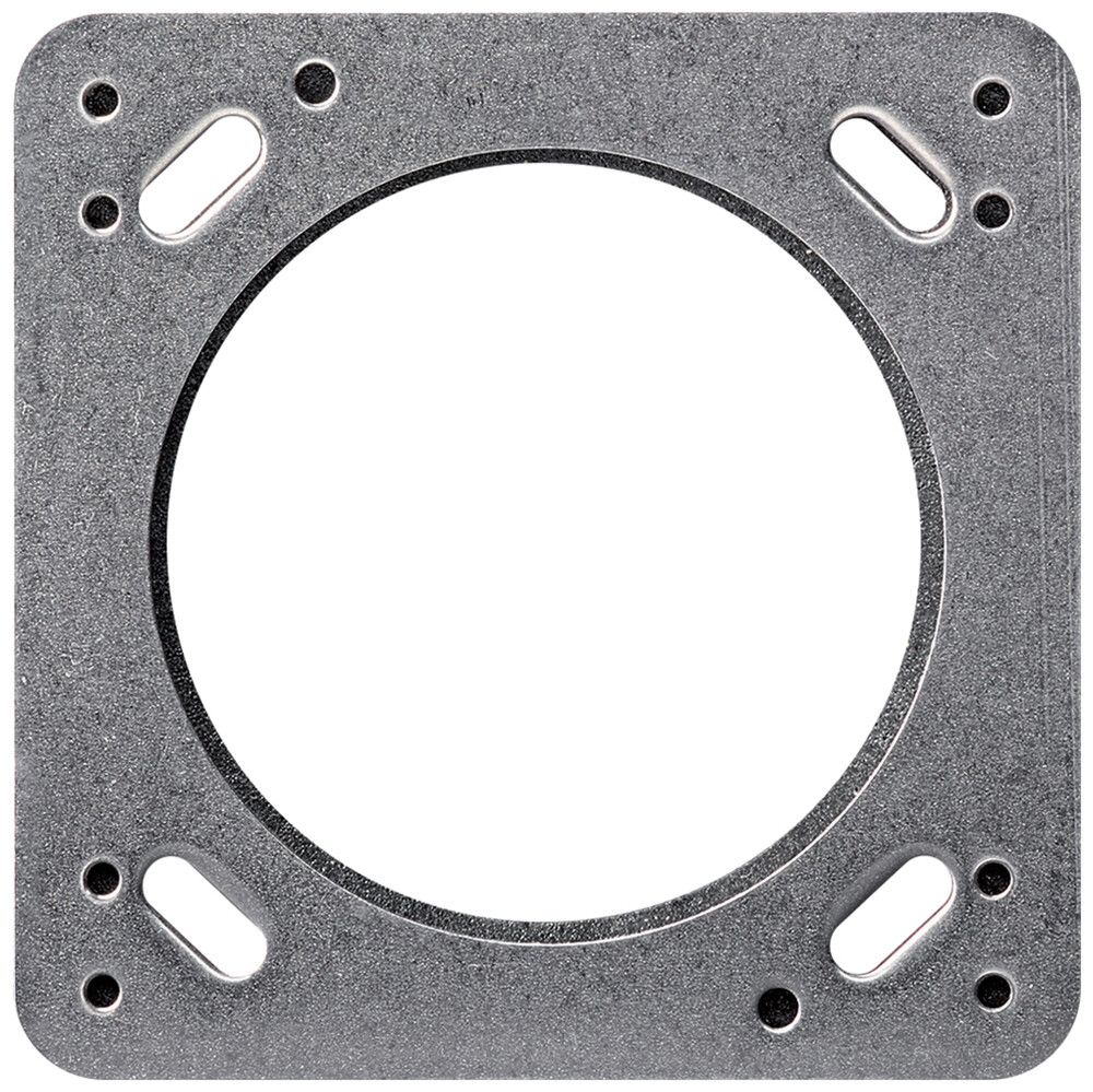 UP-Montageplatte robusto 1×1, für Rauputz, aluminium