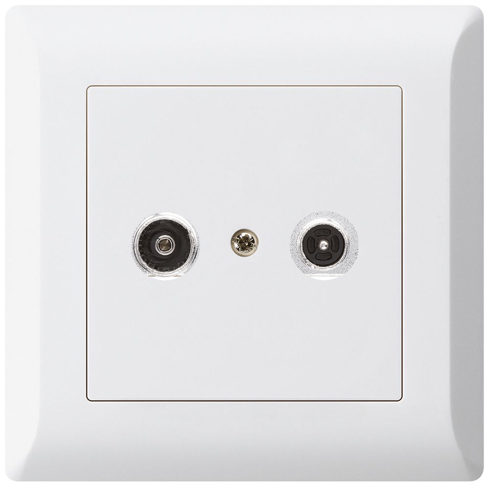 Prise antenne ENC kallysto.line R/TV 19dB 2GHz blanc