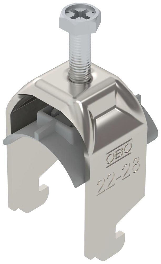 Fixation rapide BET 2056 pied à N matière synthétique 22…28mm 1×câble A2 1.4301