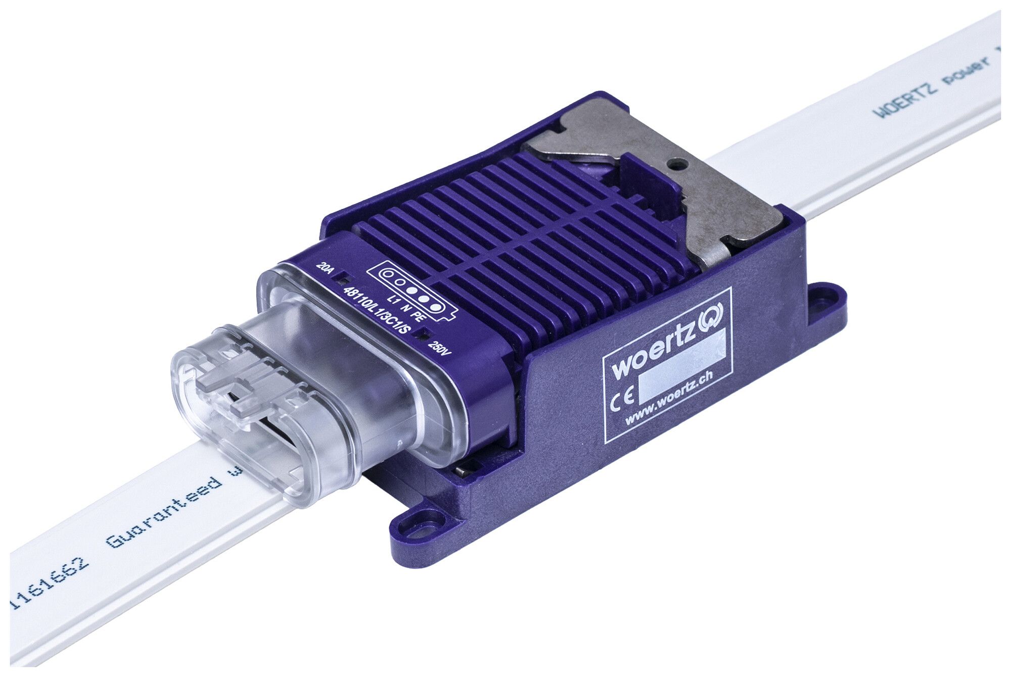 Scatola di raccordo rapida Woertz per cavo piatto Power 5×2.5mm² IP68 L1 3P C1