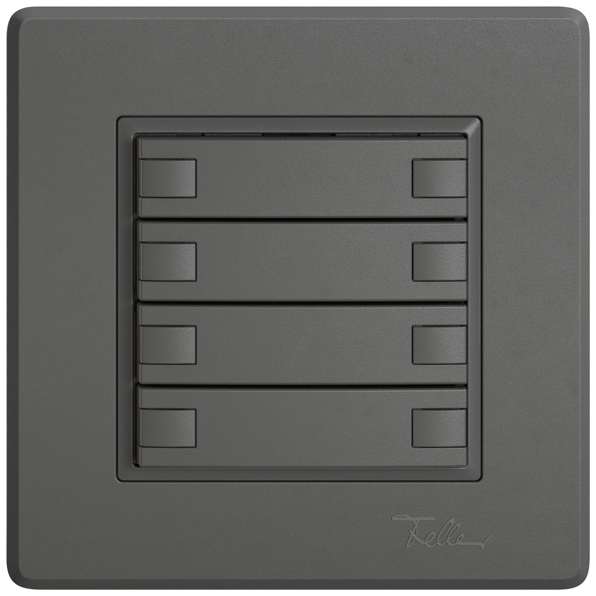 Poussoir universel ENC EDIZIO.liv UNI SNAPFIX® s.LED 8× comm.1T grf