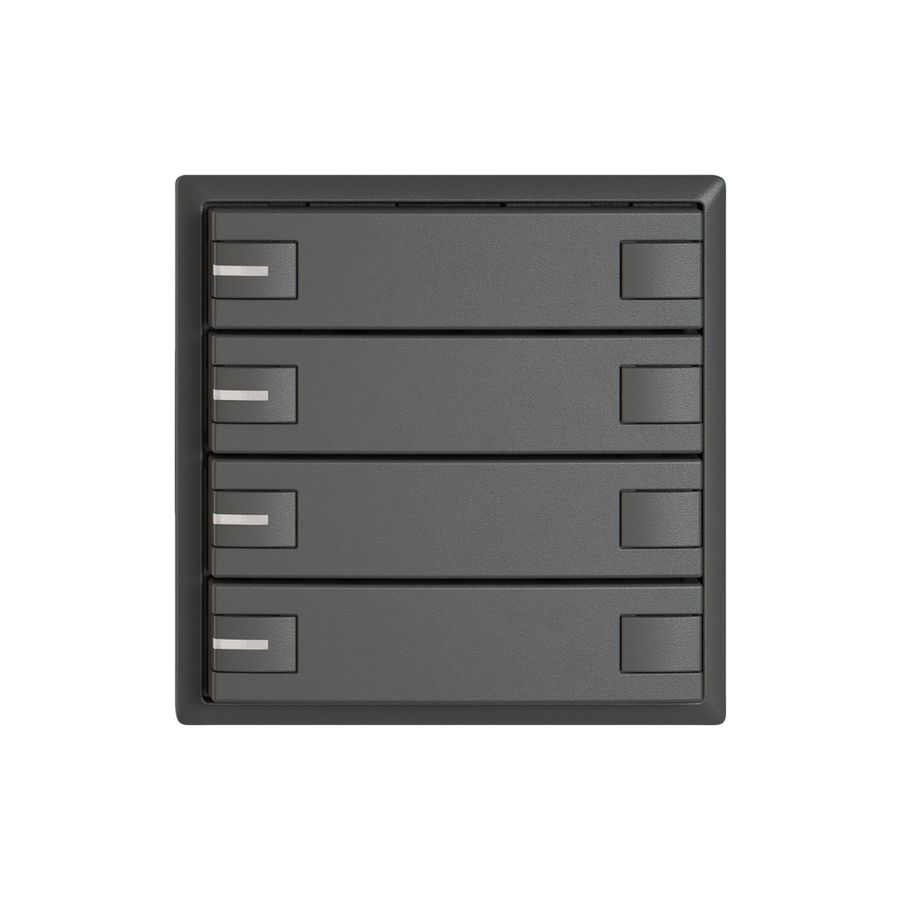 Universaltaster EDIZIO.liv UNI SNAPFIX® m.LED RGB 4× 2-Tbed.dgu