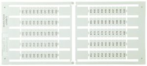 Etiquette de marquage 6×12mm 2×1…50, 5 cartes à 100