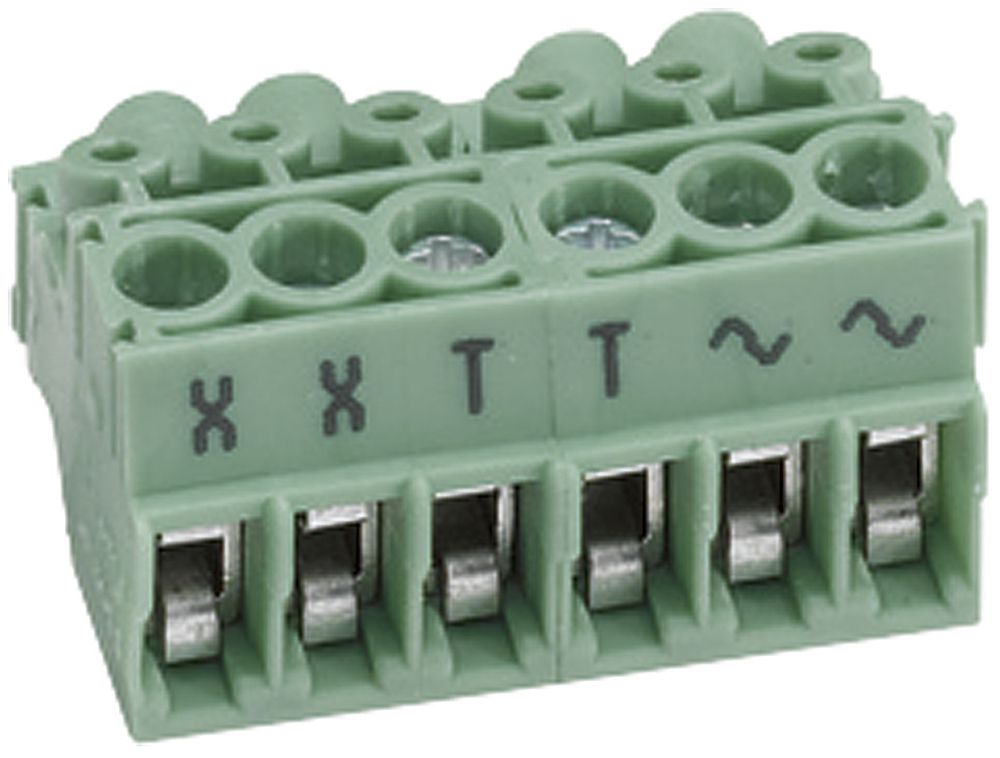 Connettore Hager 2-fili elcom.one/home/modesta, verde