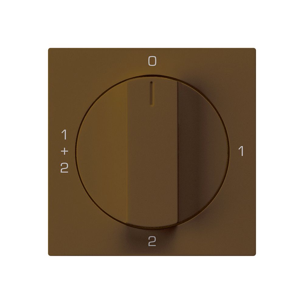 Frontset für Drehschalter S1 br 60×60mm kallysto 0-1-1+2-2