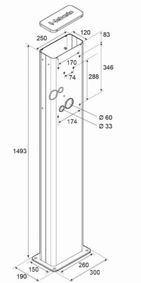 Standsäule Webasto Duo