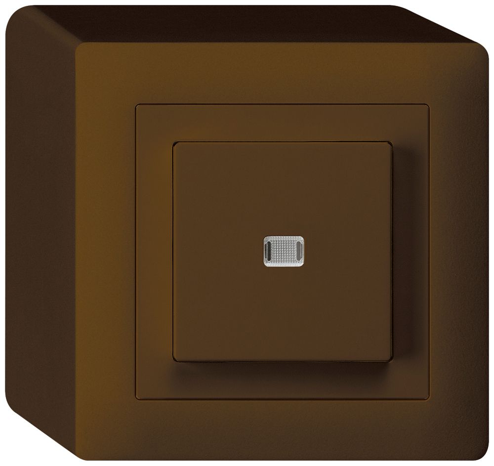 AP-Leuchtdruckschalter kallysto 3/2L braun