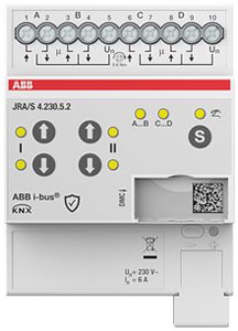 Attuatore per persiana AMD ABB JRA/S4.230.5.2 4-volte 6A/230VAC misura.tde