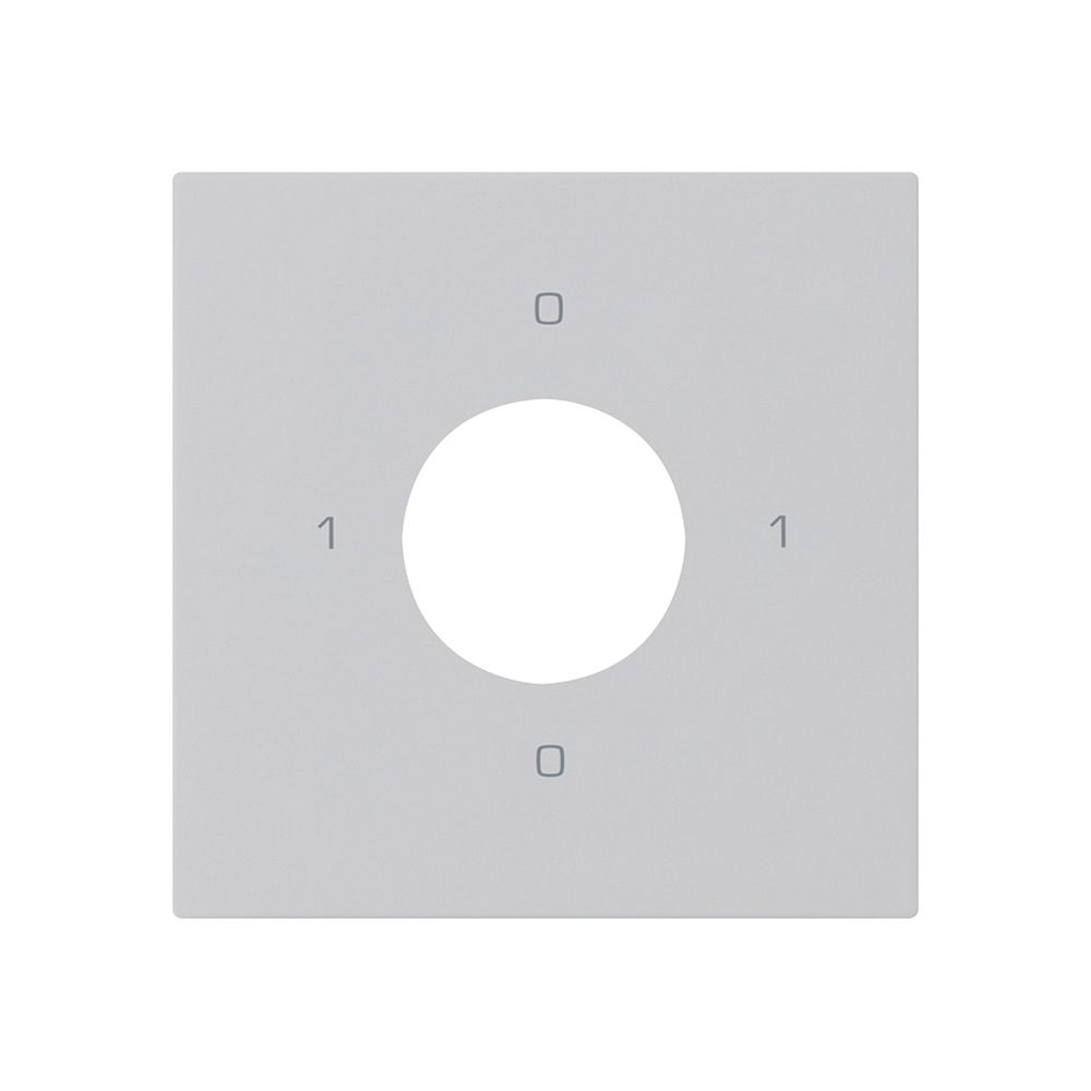 Frontset für Schlüsselschalter S0 60×60mm kallysto 0-1-0-1 hellgrau