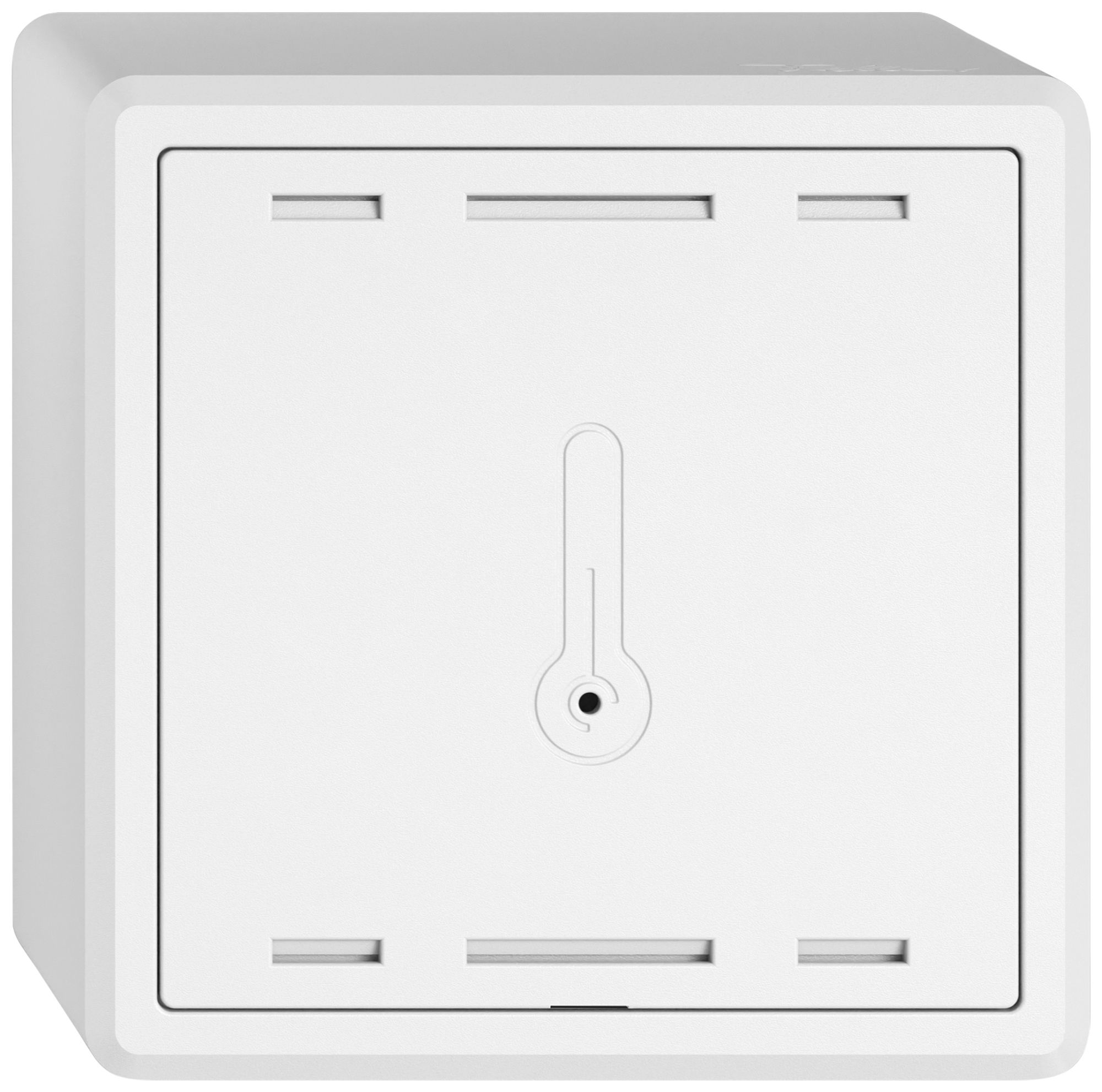 AP-Raumtemperatursensor EDIZIO.liv Wiser SNAPFIX® K+ 230V 74×74×54mm ws