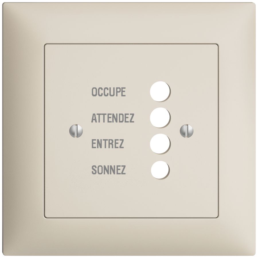 UP-Frontset EDIZIOdue crema, 88×88mm für Türstation 1334.F