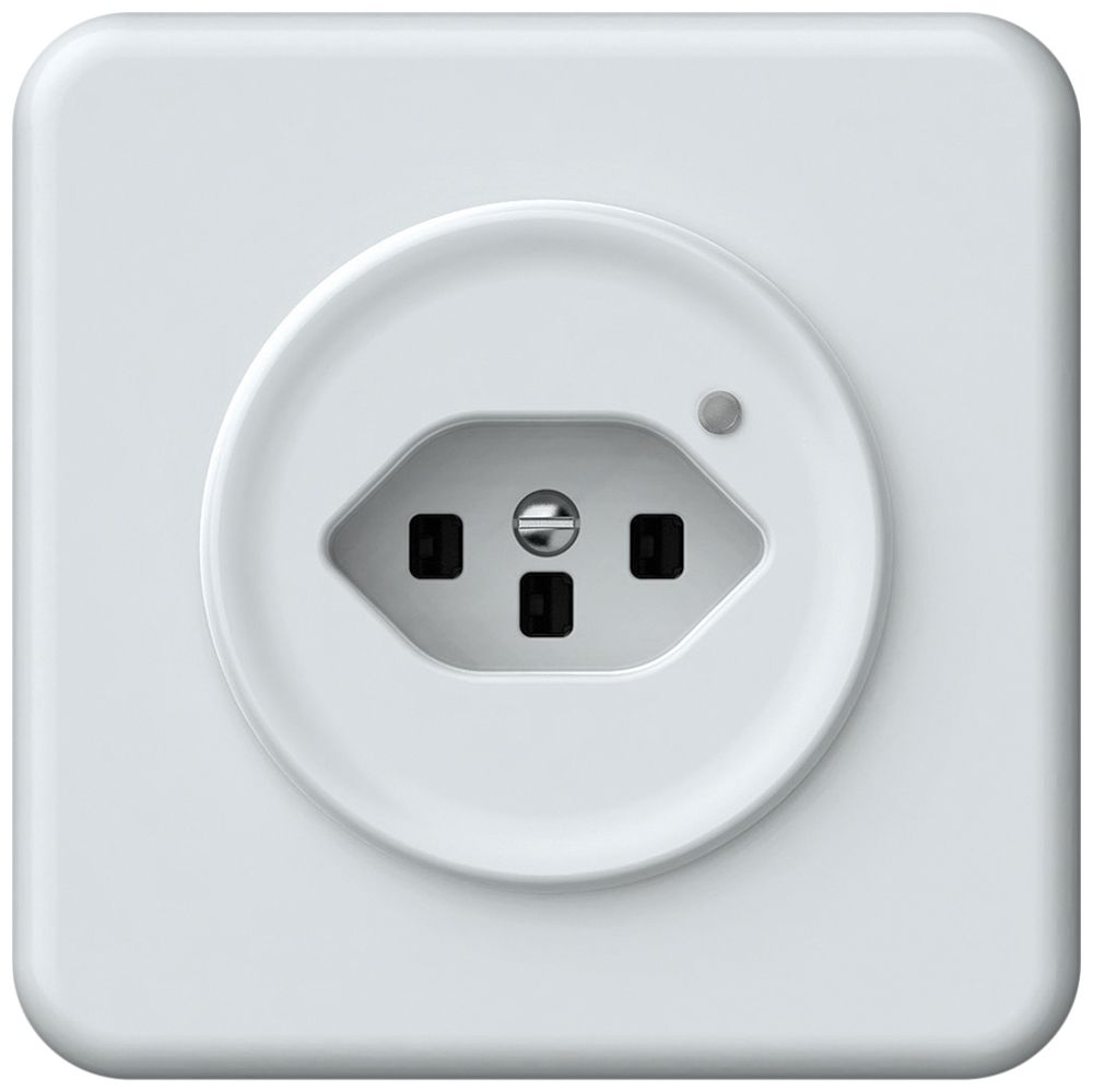 UP-Steckdose origin 1×Typ 23 bel.grün 16A 230V 92×92mm weiss