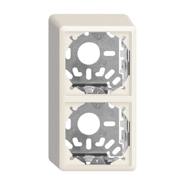 Capot avec plaque de base 2×54mm pour combinaison FX universel blanc