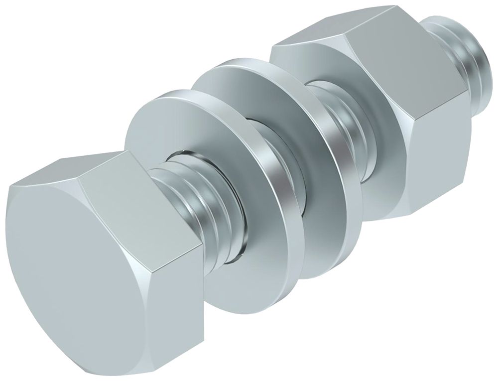 Sechskantschraube BET SKS M10×40mm 1×Mutter M10 2×U-Scheibe Ø11×19mm