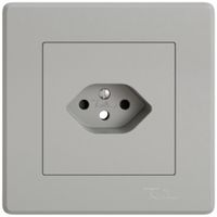 Kit di montaggio INC EDIZIO.liv SNAPFIX® per presa 1×T13 shutter grc