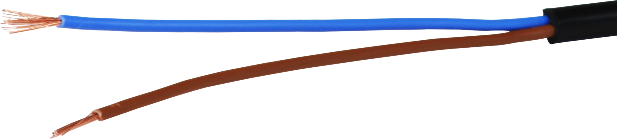 Kabel Td 2×0.75mm² LN schwarz Eca